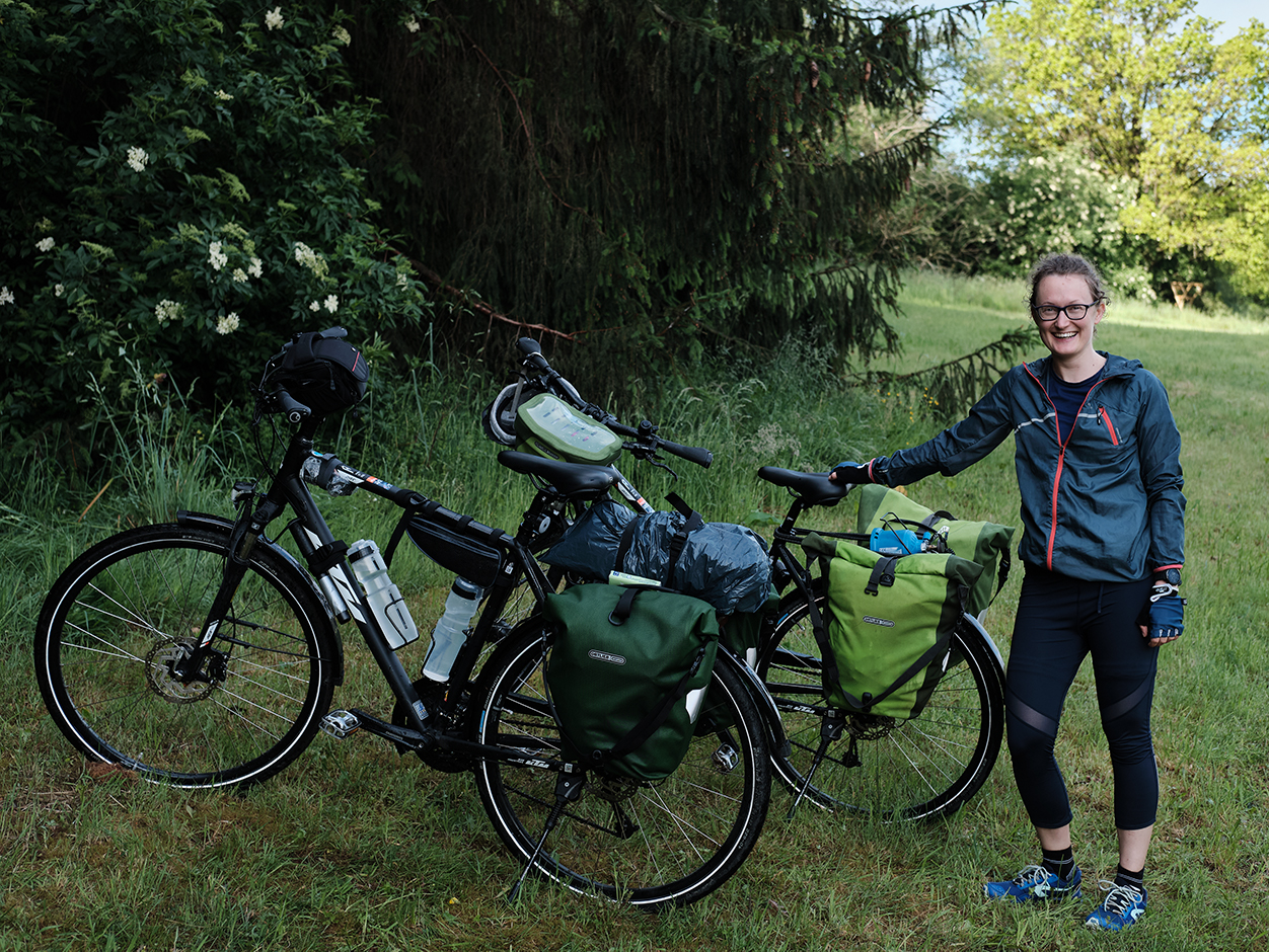 #ichbinDAP: Marie-Noemi Bold auf Ihrer Fahrradtour durch Deutschland. © RWTH DAP.