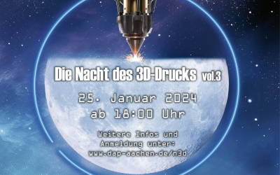 Jetzt anmelden: Die Nacht des 3D-Drucks, vol.3